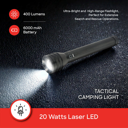 Zoom searchlight flashlight supernova sanford 3