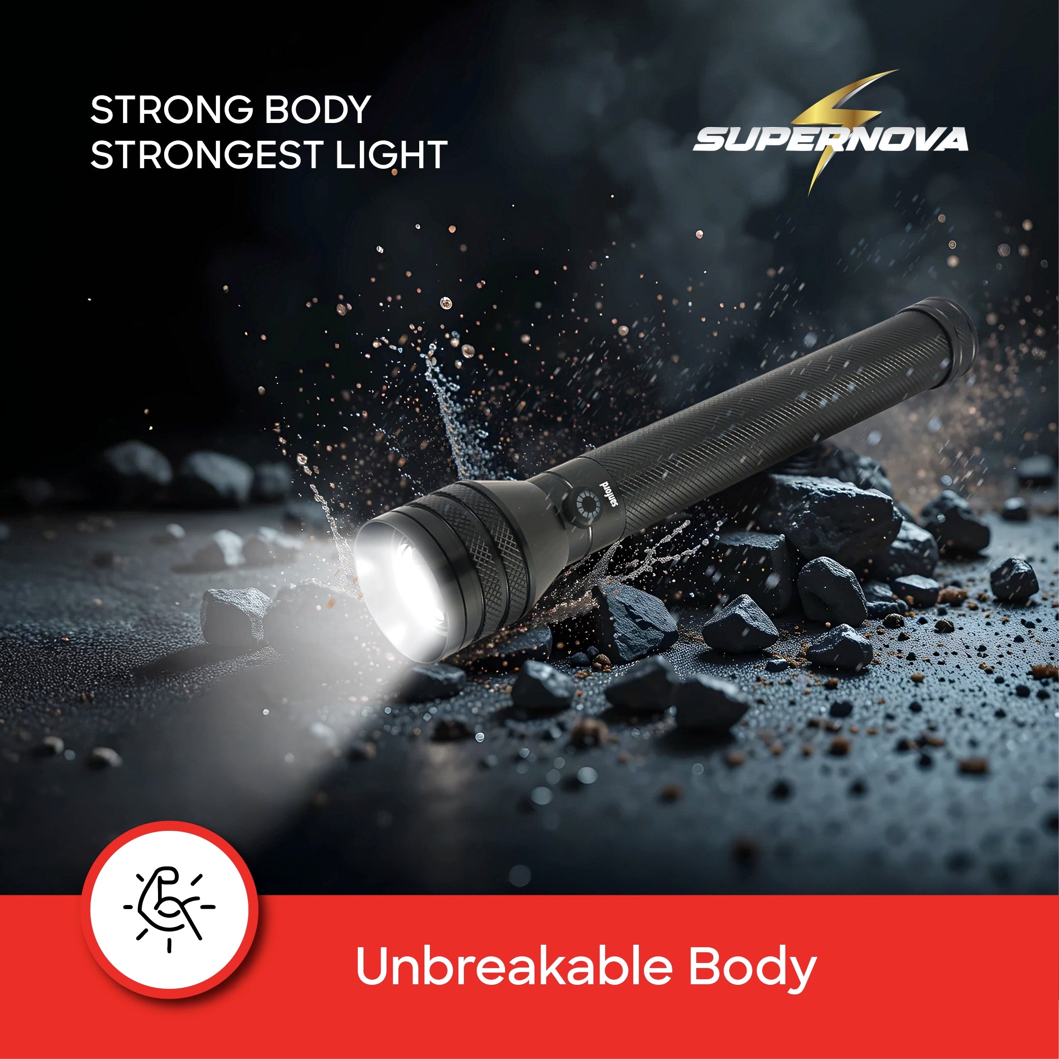 Zoom searchlight flashlight supernova sanford 7