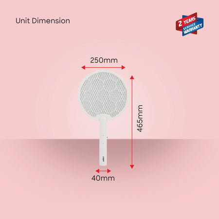 Rechargeable mosquito bat 3500V zapping power with USB Type C charging sanford 6