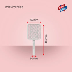 Sanford Mosquito Bat Foldable Rechargeable 3500V Zapping Power 2 in 1 Design - SF640MK