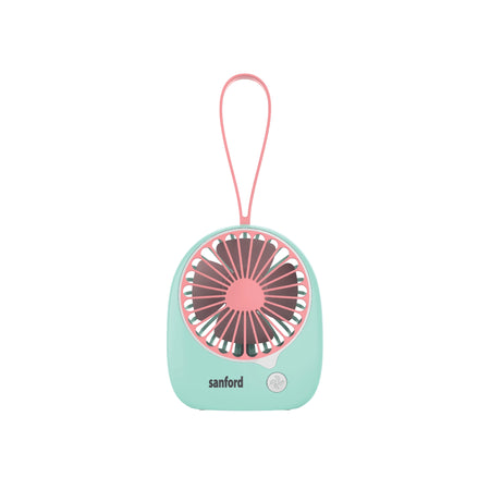 Rechargeable mini fan USB power portable 3 speed quiet operation sanford 1