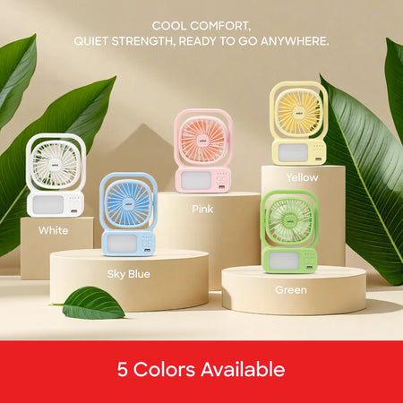 best rechargeable table fan portable 3.7V 2000mAh battery 3-speed control sanford 5