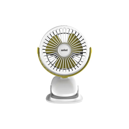 Rechargeable Clip Fan Portable 4 Inch 360 Rotation Strong Grip 3 Speed sanford 1