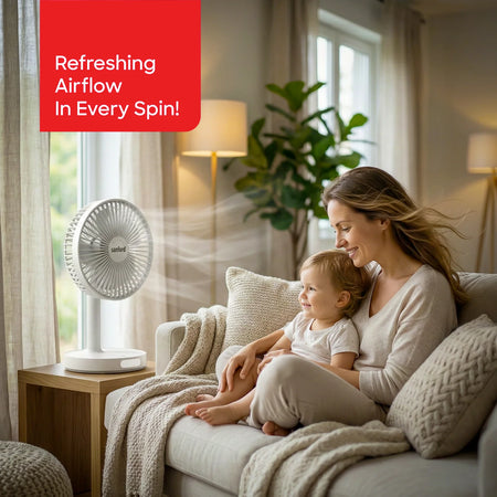 USB portable rechargeable fan LED light 3-speed 4600mAh battery 14H Fan + 50H Light sanford 2