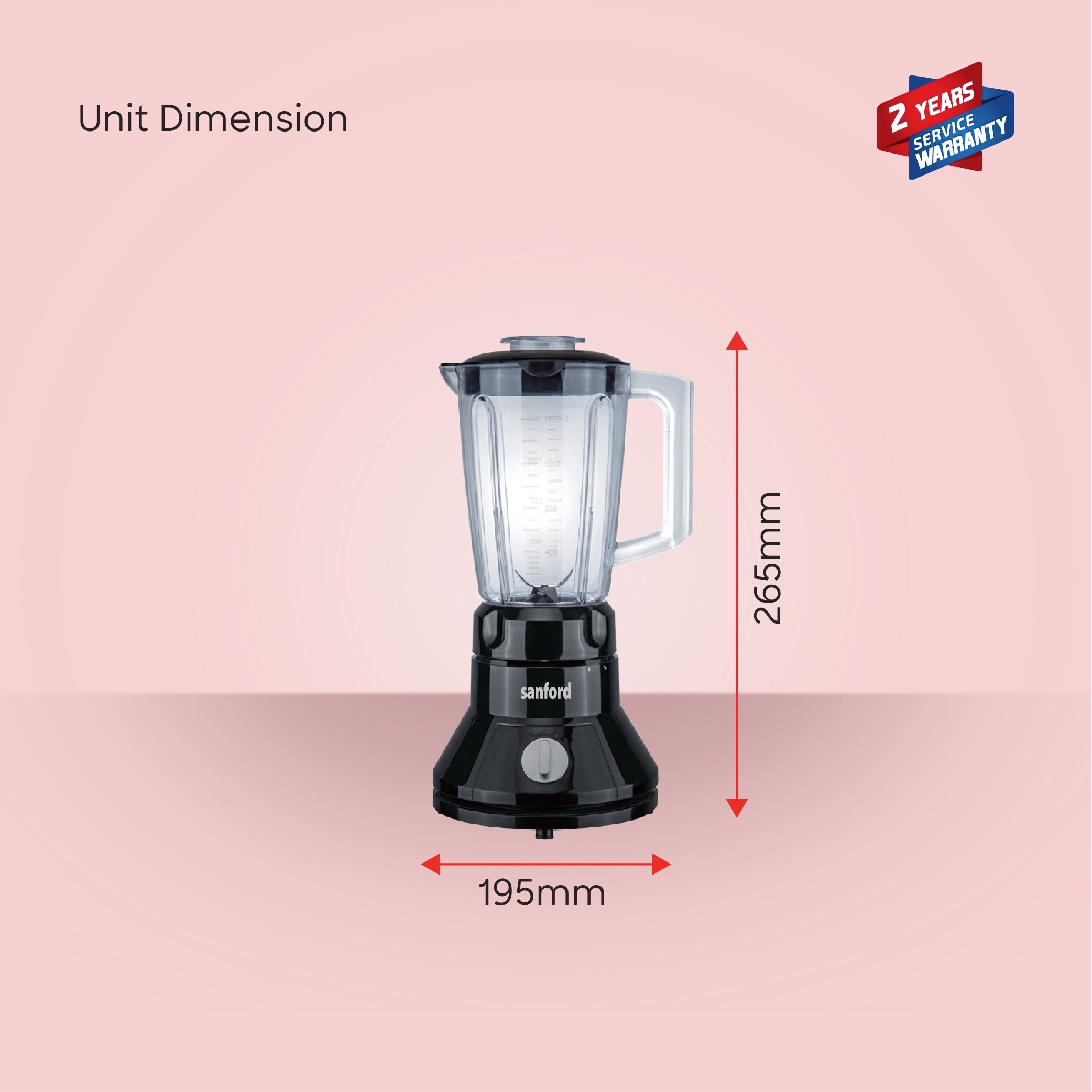 best juice blender 2-in-1 Grinder With 1.5L Jar 350W sanford 6