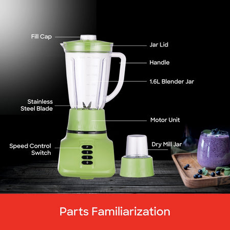 best juice blender 2-in-1 Grinder With 1600ml Jar 400W sanford 5