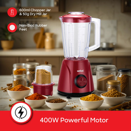 3 in 1 blender 1600ml jar stainless steel blades 1600W sanford 4