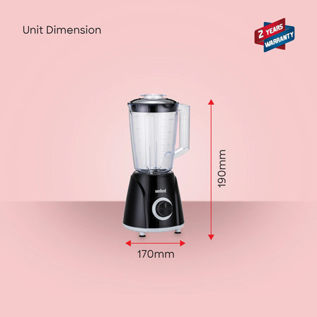 3 in 1 blender 1600ml jar stainless steel blades 1600W sanford 6