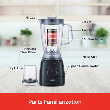 best juice blender 2-in-1 Grinder With 1.8L Jar 600W sanford 5