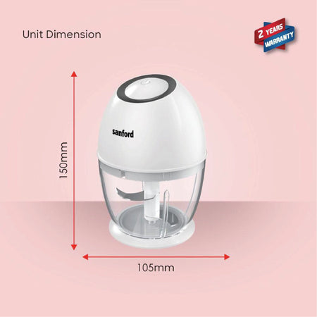 Rechargeable food chopper 450ml USB charging & stainless steel blades sanford 6