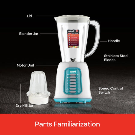 best juice blender 2-in-1 Grinder With 1.5L Jar 400W sanford 5