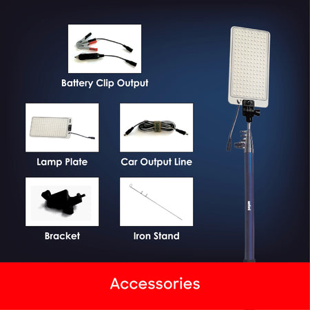 Sanford SF707CL Camping Light – included accessories overview