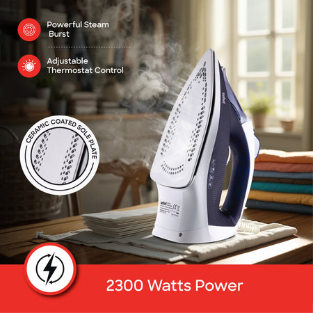 Sanford SF70CSI HA Steam Iron – 2300 watts power feature callout