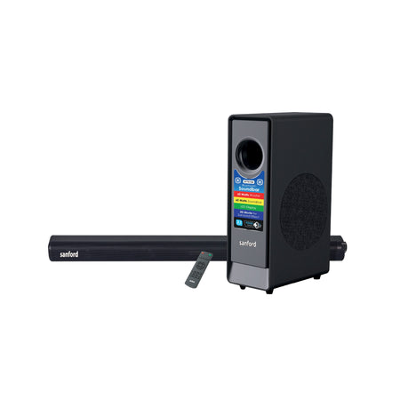 120W Bluetooth soundbar 2.1 channel LED display & multi device connectivity sanford 1