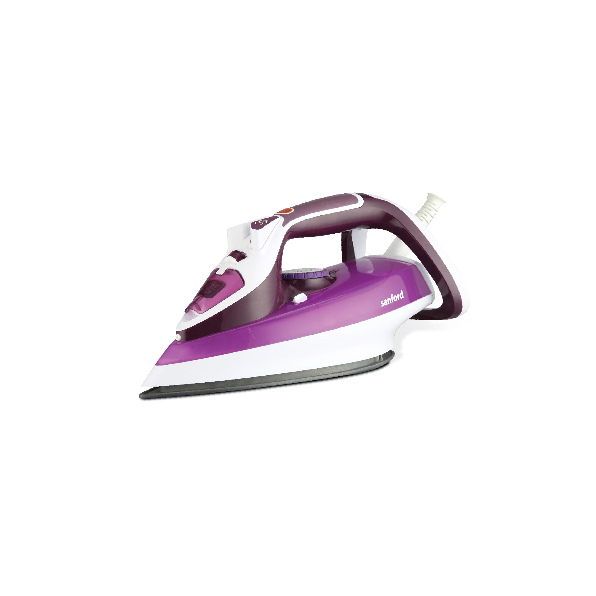 2200W steam iron ceramic soleplate 380ml water tank self cleaning sanford 1