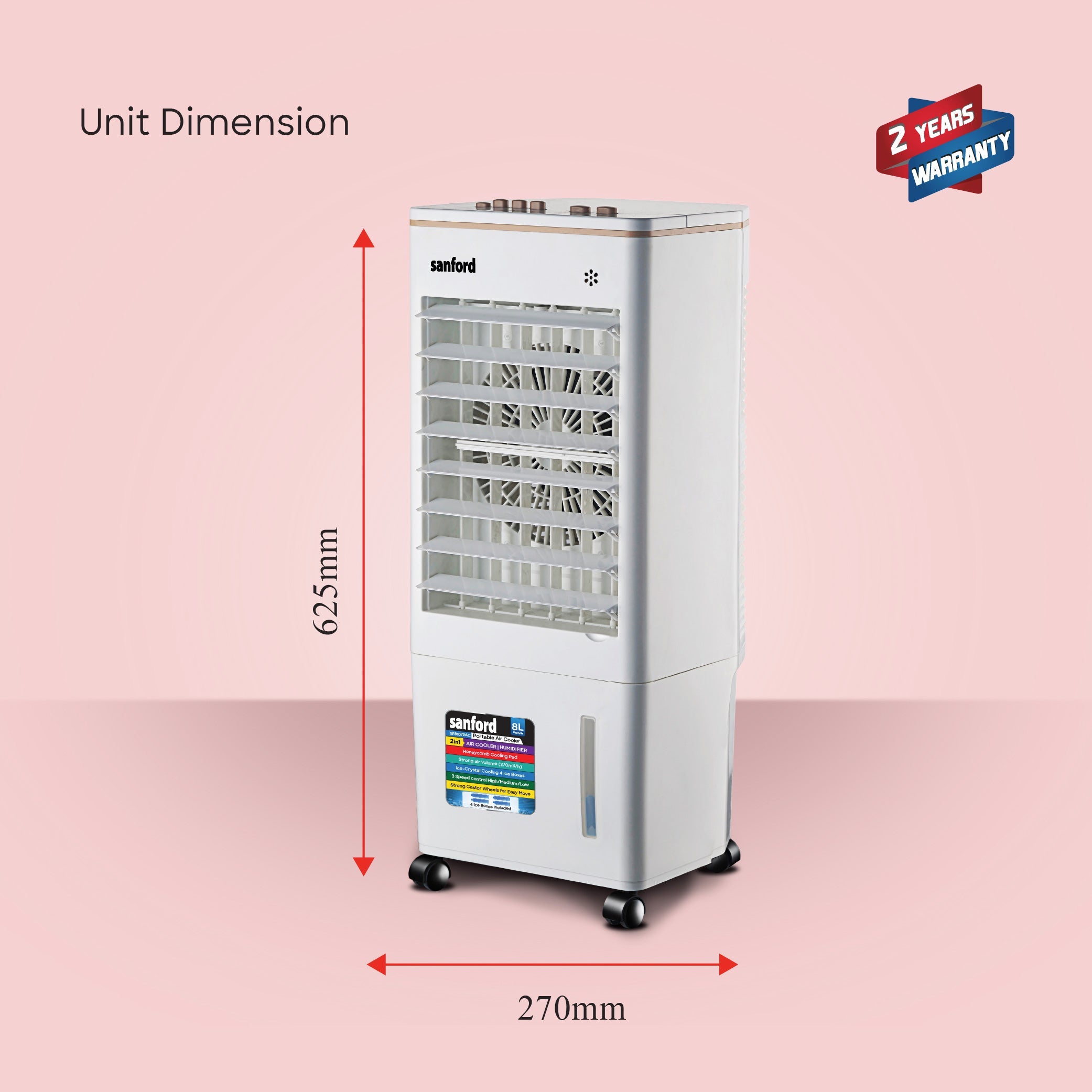 best portable air cooler 8L Water Tank Honeycomb Cooling Ice Box Oscillation sanford 6