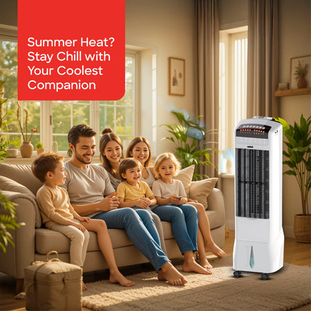 best Air Cooler Rechargeable Portable Remote Control 3 Speed LED Light  sanford 2