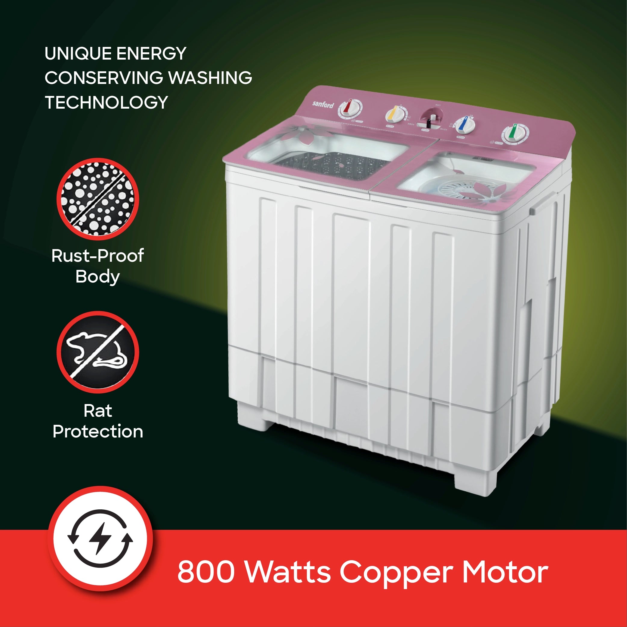 best washing machine Twin Tub 15kg Semi Automatic Air Dry Low Noise sanford 6