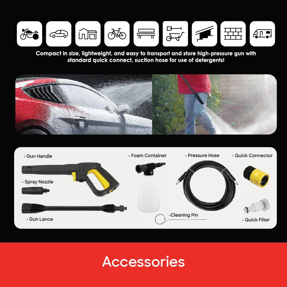 high pressure washer 90 bar 5L min auto stop 1200W sanford 4