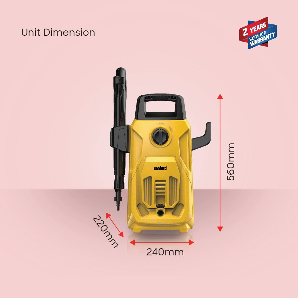 high pressure washer 90 bar 5L min auto stop 1200W sanford 6