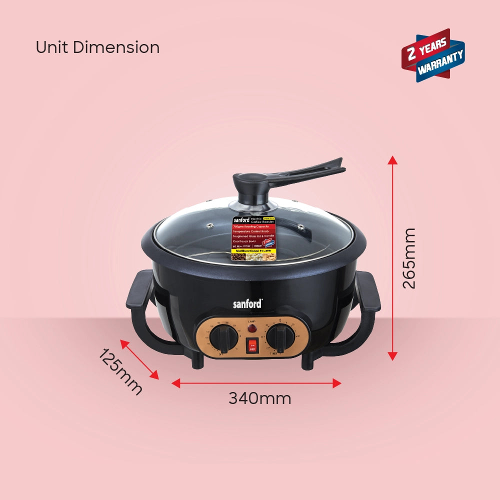 electric coffee roaster 750g temperature control 800W sanford 6