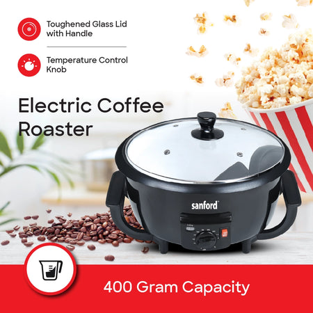 electric coffee roaster 400g temperature control 800W sanford 3