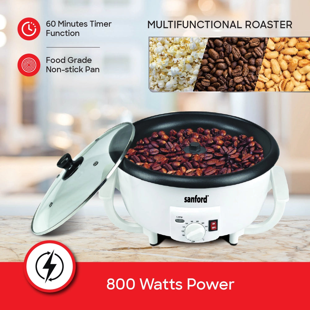 electric coffee roaster 400g temperature control 800W sanford 4