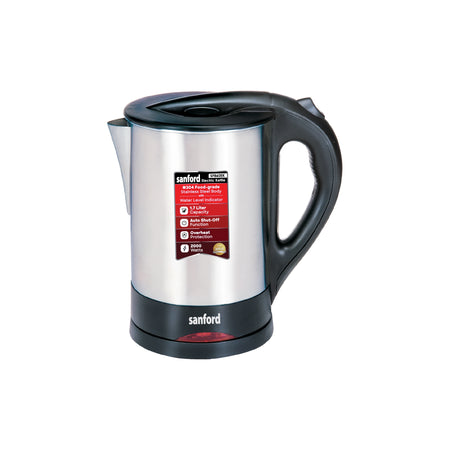 best electric kettle 1.7L stainless steel cordless sanford 1