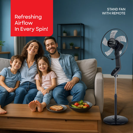 best stand fan 16 inch 5 blade smart wifi controlled sanford 2