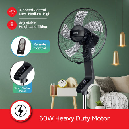 best stand fan 16 inch 5 blade smart wifi controlled sanford 4
