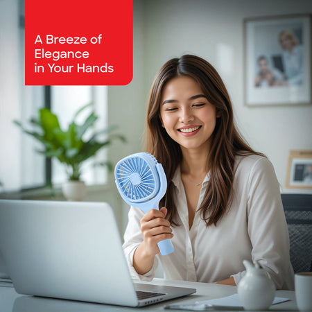 Sanford hand fan 2-pack with adjustable tilt head for directional cooling