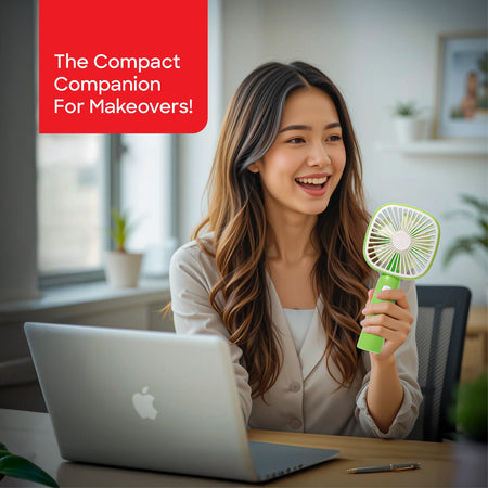 Rechargeable hand fan 5500RPM 3 Speed Mobile Holder USB Charging sanford 2