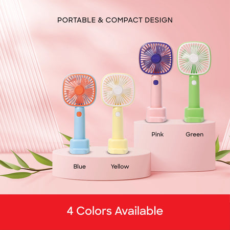 Rechargeable hand fan 5500RPM 3 Speed Mobile Holder USB Charging sanford 5