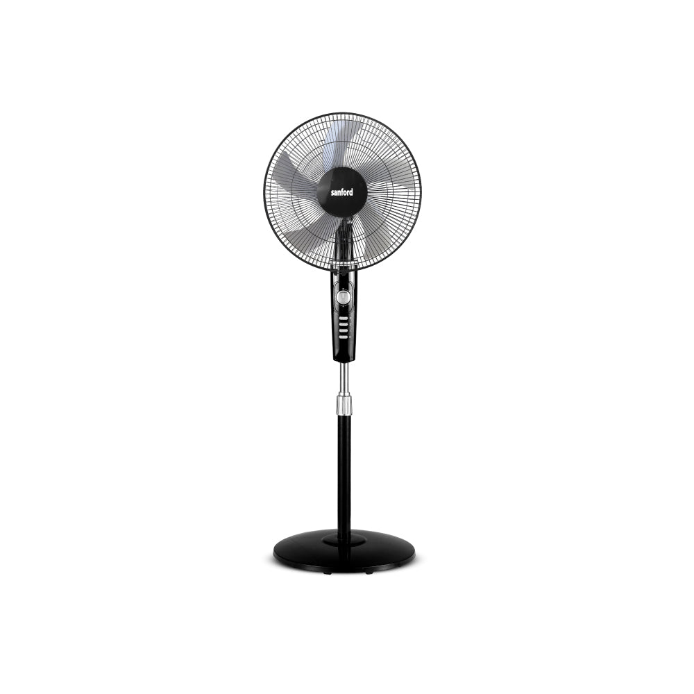 Sanford 16-Inch Stand Fan | 60W Heavy-Duty Motor | 3-Speed | 60-Min Timer | Adjustable Height & Oscillation - buysanford