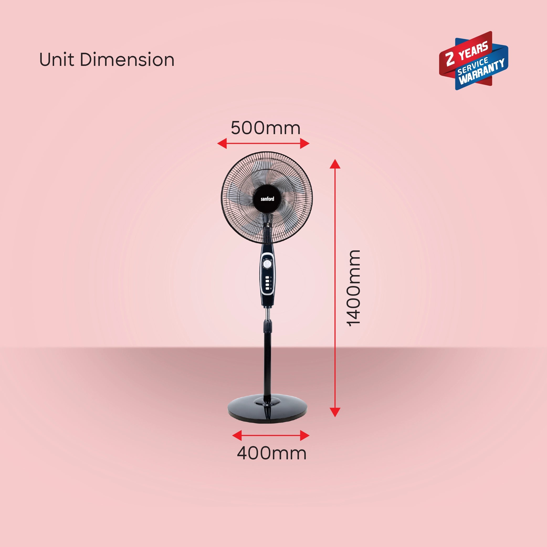 best stand fan 16 inch 60W Heavy-Duty Motor 3-Speed Adjustable sanford 6