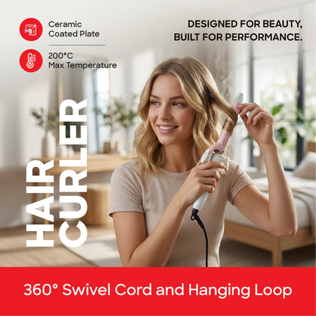 best hair curler max temperature 200°C 40W sanford 4