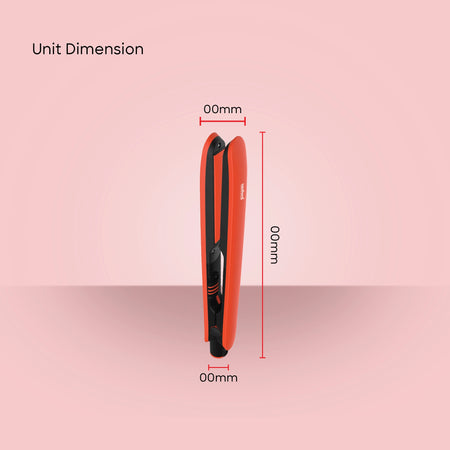 Ceramic coated hair straightener silicone surface and 360 swivel cable sanford 6