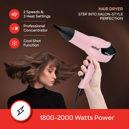 4 in 1 hair styling kit with dryer straightener curler 2000W power sanford 3