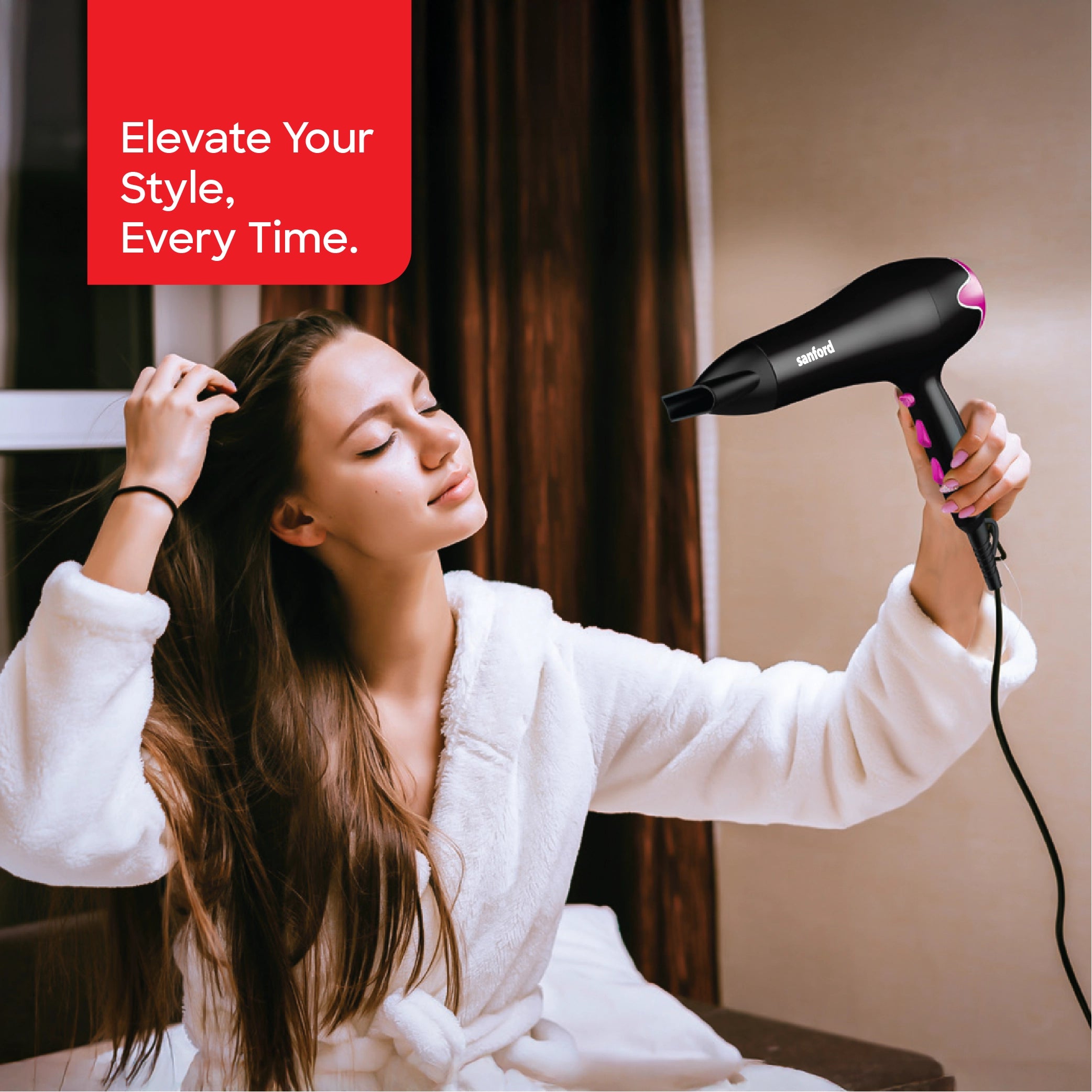 best hair dryer 2000W cool shot function concentrator nozzle & dual speed sanford 2