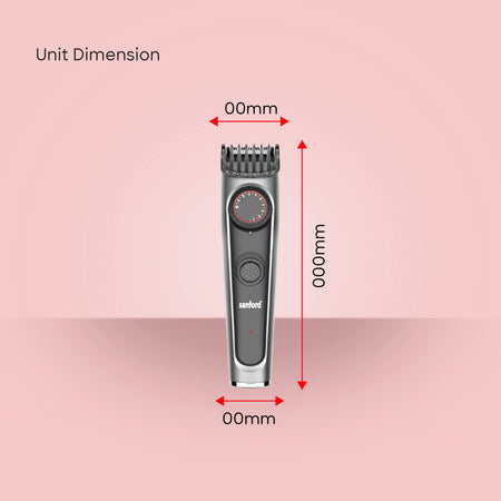 rechargeable hair and beard trimmer 45 min type C charging sanford 6