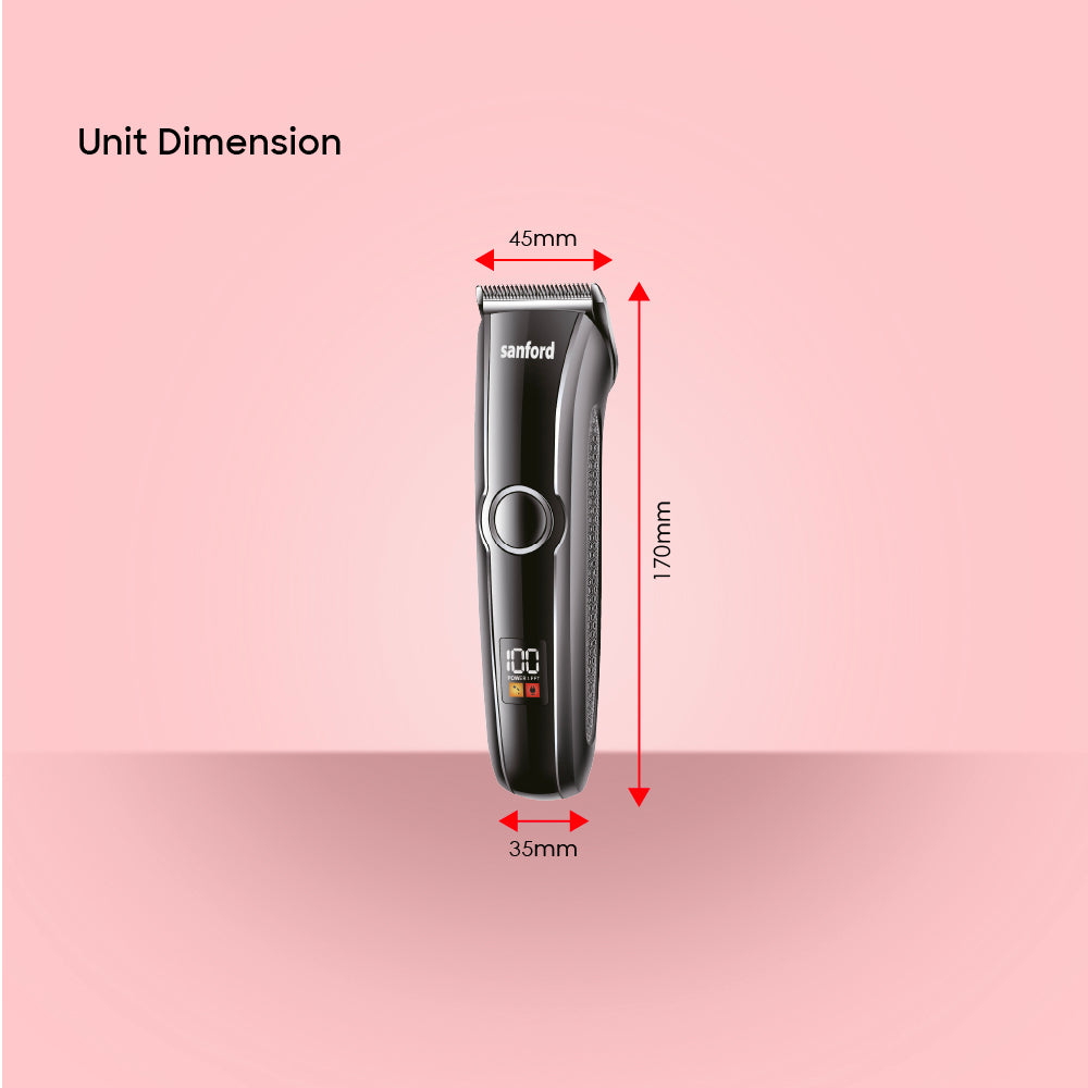 best hair trimmer U blade 6500 RPM motor LED display & long runtime sanford 6