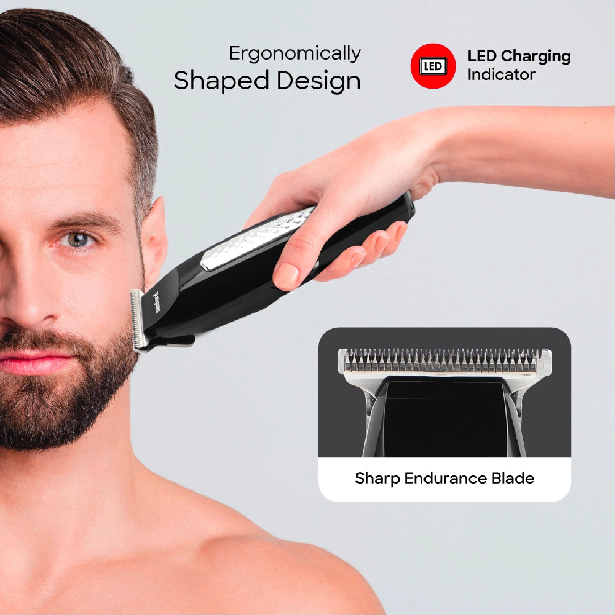 best hair trimmer stainless steel blade 4500 RPM motor & LED indicator sanford 4
