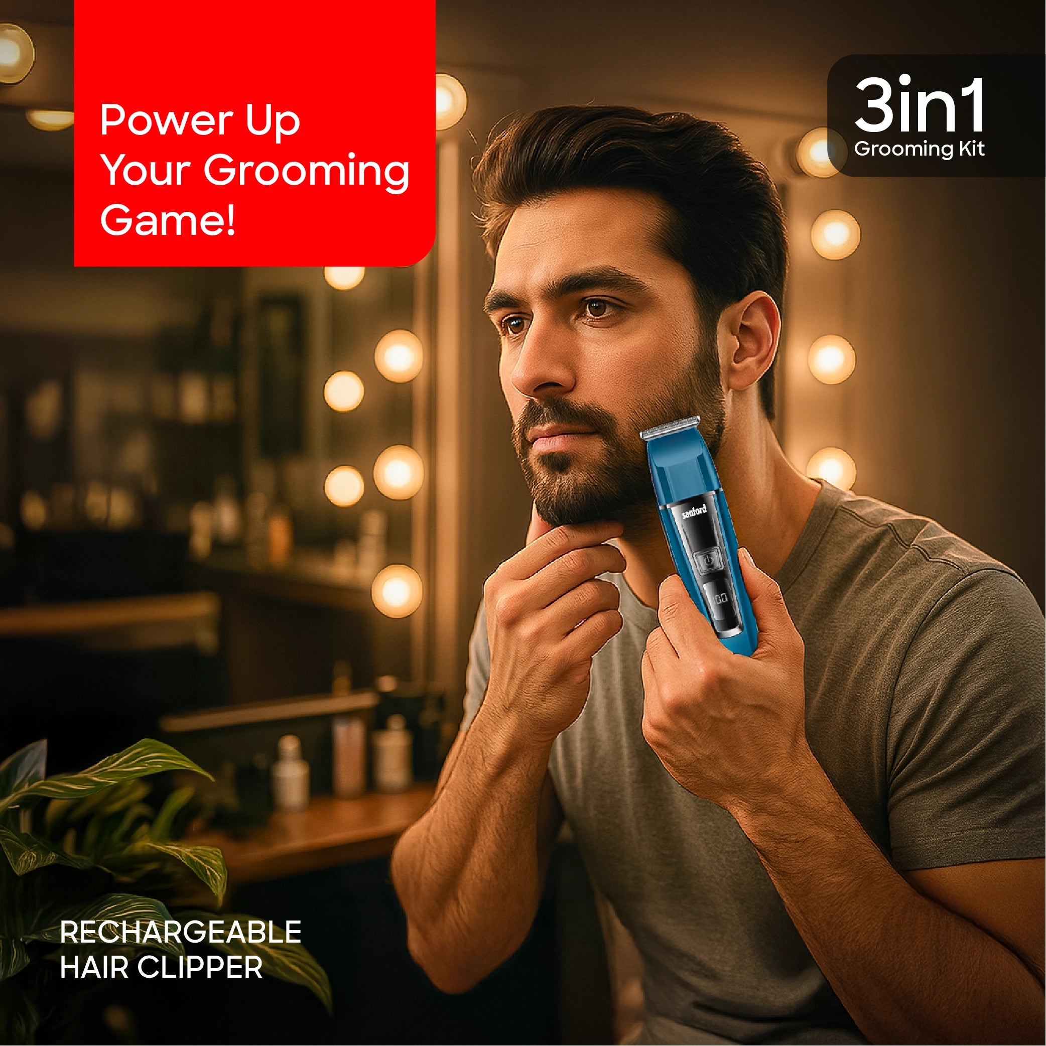3 in 1 grooming kit LED display type C & 80 min sanford 2