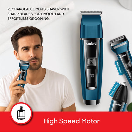 Sanford SF9745HC Grooming Kit – high-speed motor feature callout