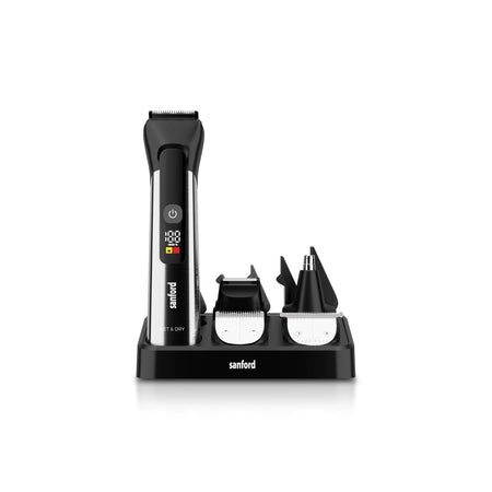12 in 1 grooming kit with waterproof LED display and 120 min sanford 1