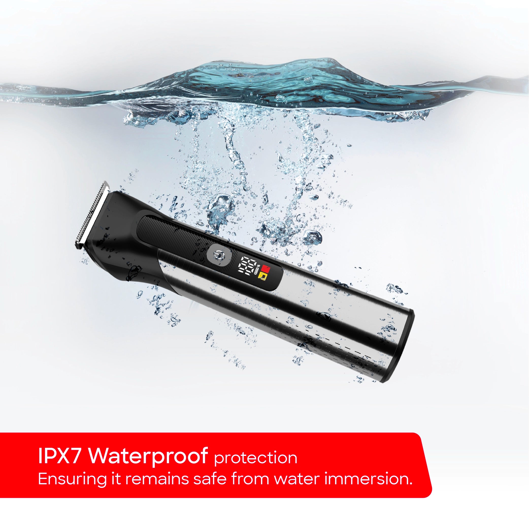 12 in 1 grooming kit with waterproof LED display and 120 min sanford 4