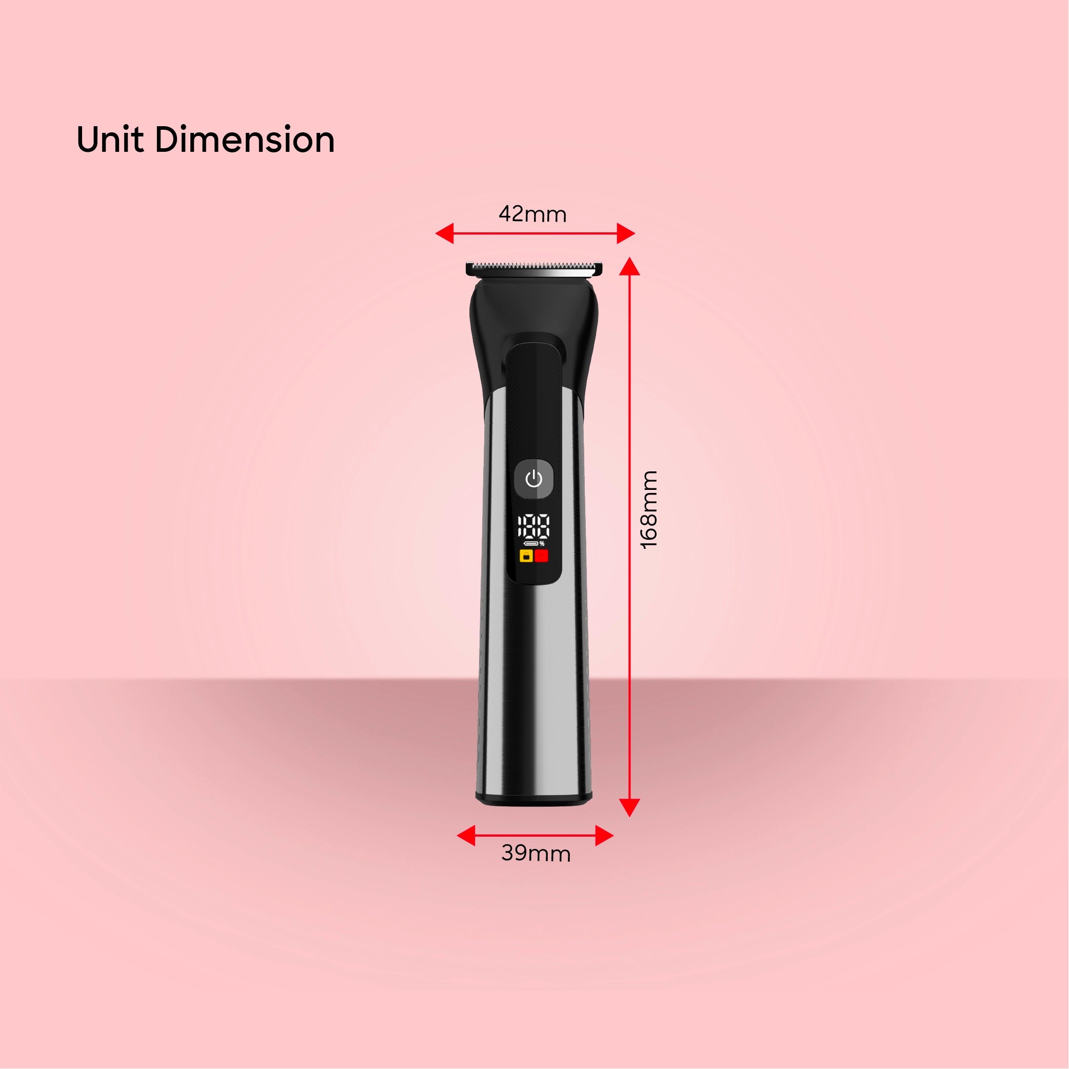 12 in 1 grooming kit with waterproof LED display and 120 min sanford 8