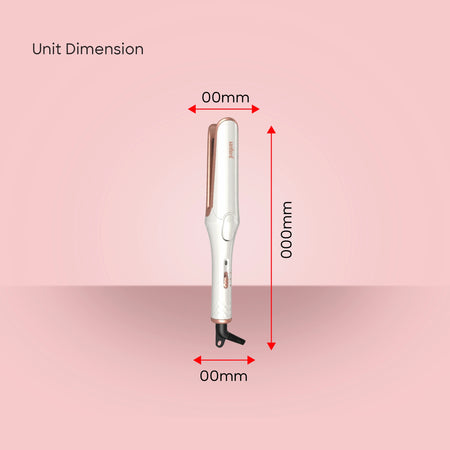 Ceramic plate hair straightener fast heat & cool touch body sanford 6