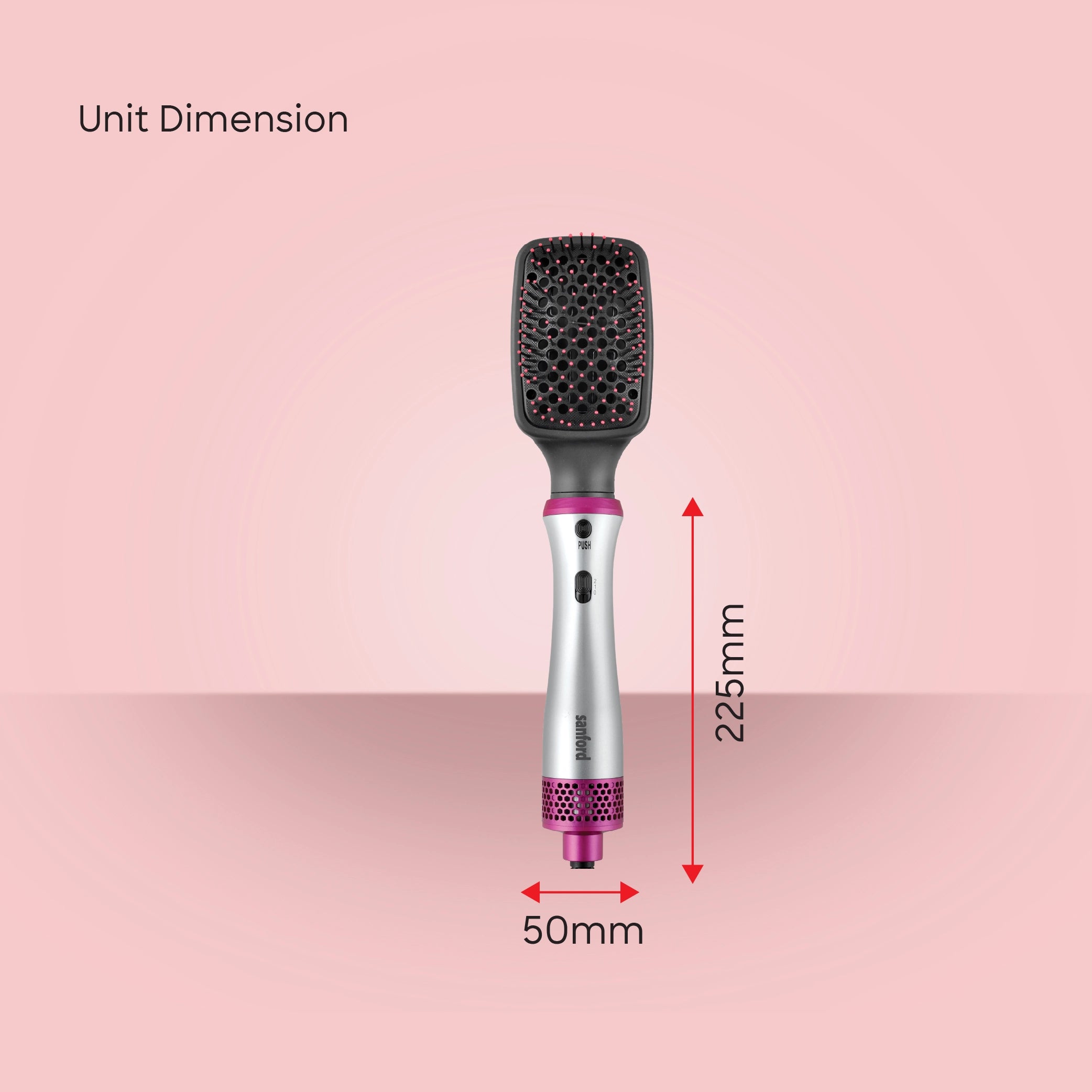 9 in 1 hair styler 800W power cool shot function and 360 degree swivel cord sanford 6