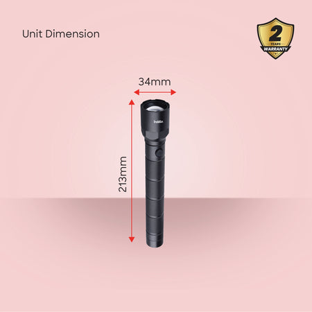 rechargeable flashlight torch Treklite 2200m range 1300 lumens sanford 6
